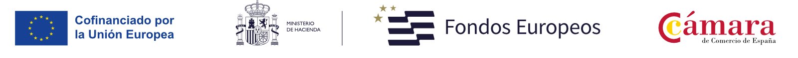 Cofinanciado por la Uni&oacute;n Europea, Ministerio de Hacienda, Fondos Europeos y C&aacute;mara de Comercio de Espa&ntilde;a